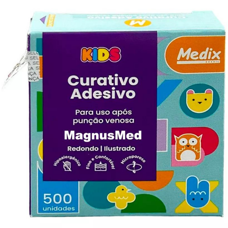 Curativo Redondo Kids 500un - Medix
