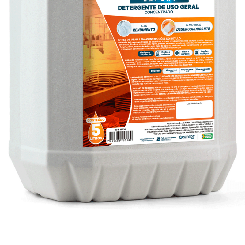 Detergente Lava Louças Concentrado Neutro 5L - Up Pro Nobre