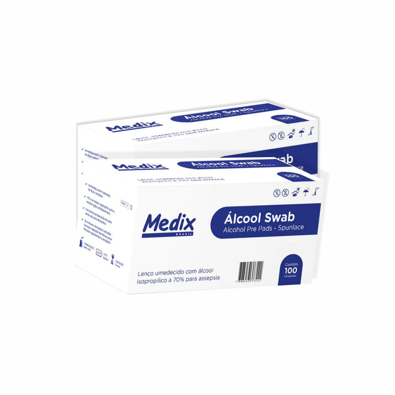 Álcool Swab 100un - Medix