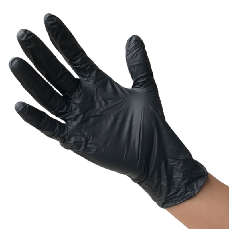 Luva Vinilplus Preta Sem Pó 100un - Talge