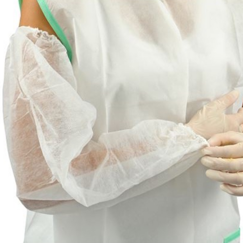 Mangote Descartável Branco 100un - Anadona