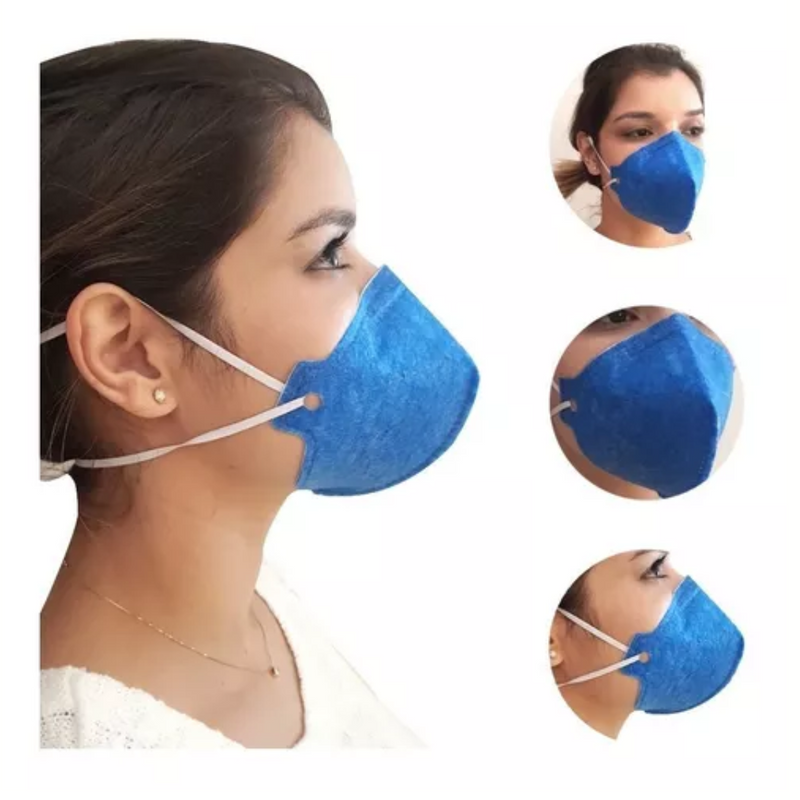 Máscara De Proteção KN95 PFF2 Azul - Descarpack