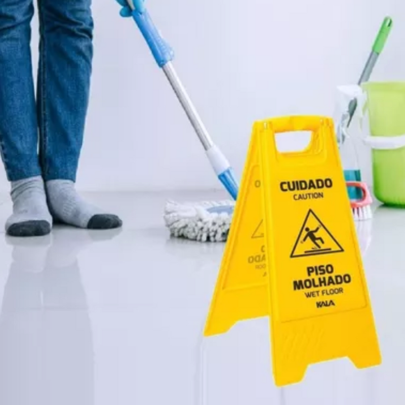 Placa Sinalizadora Piso Molhado - Nobre