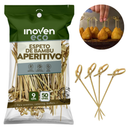 Espeto de Bambu Para Aperitivo 9cm 50un  - Inoven