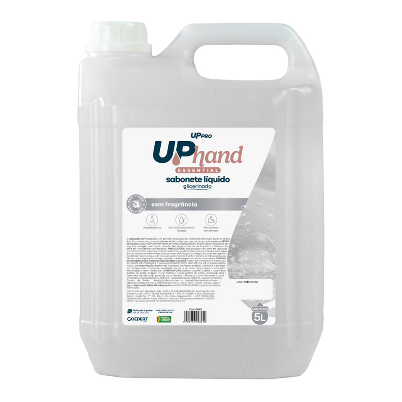 Sabonete Líquido Glicerinado Neutro 5L - Up Pro Nobre