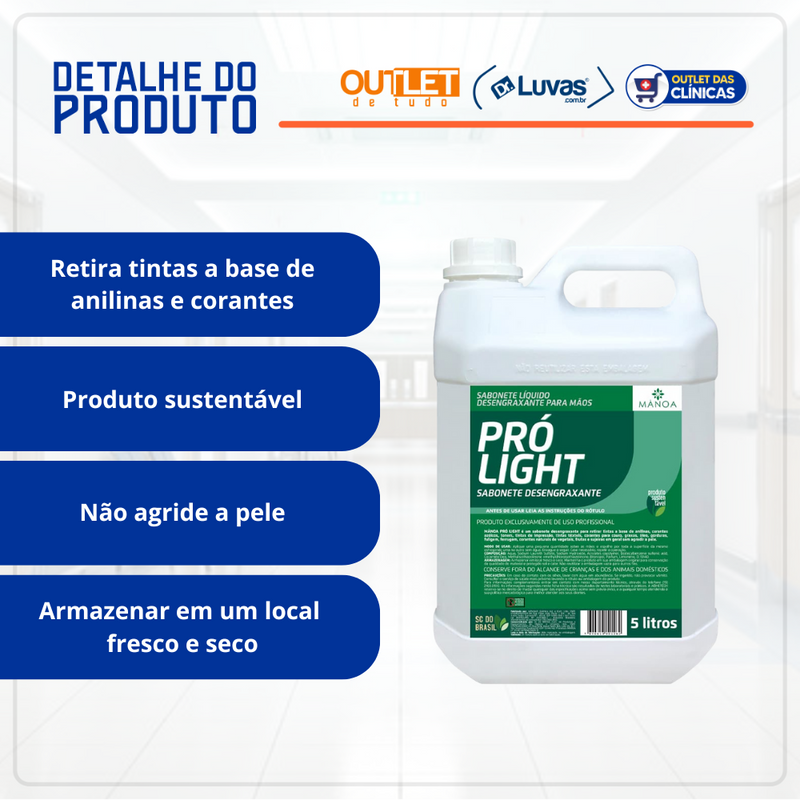 Sabonete Desengraxante 5l Pró Light Clive - Nobre