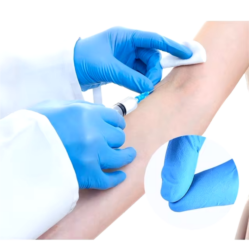 Luva Nitrílica Azul Sem Pó 100un - Talge