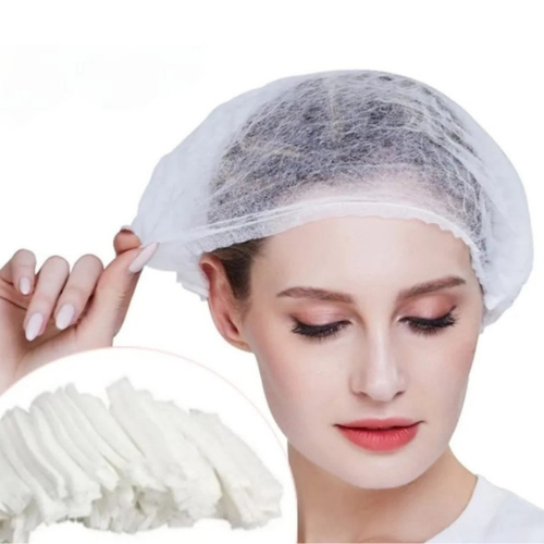 Touca Descartável Com Elástico Branca 100un - Descarpack