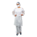 Avental Descartável Manga Longa Branco 10un - Inoven