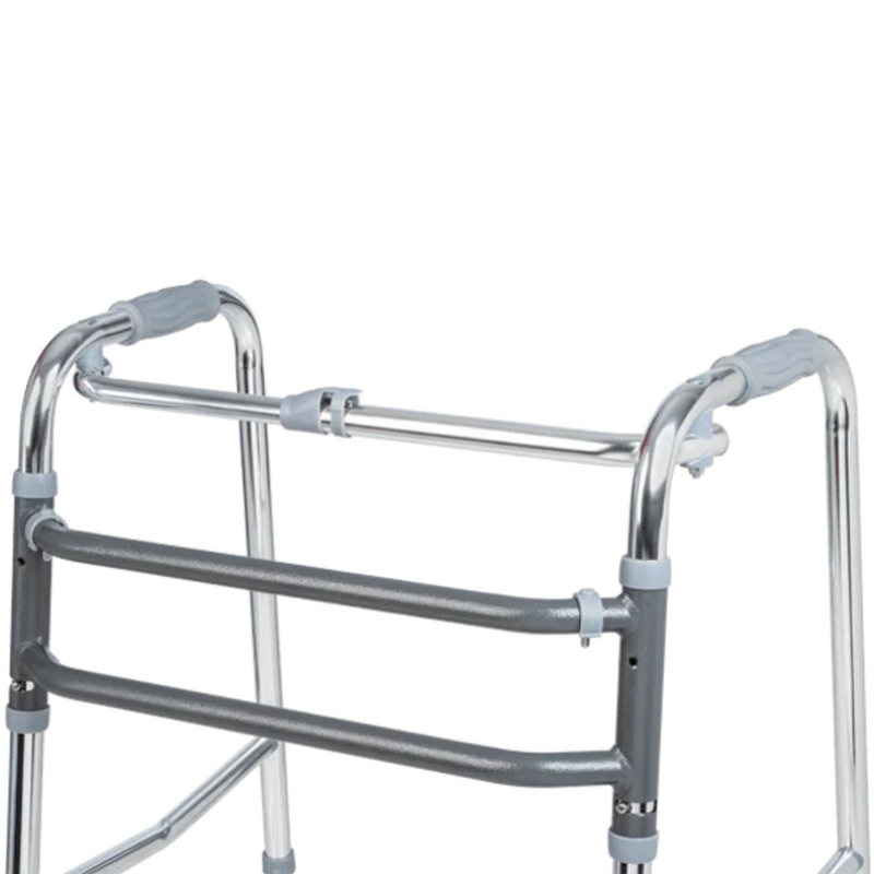 Andador de Alumínio Dobrável e Regulável Até 130kg - Supermedy