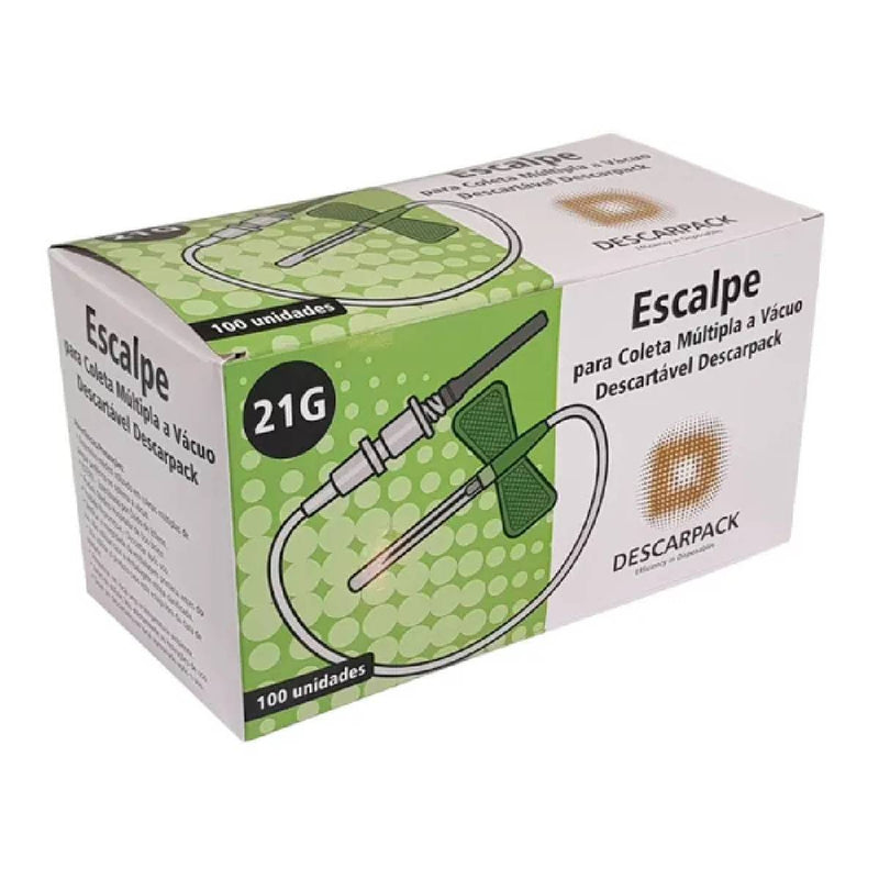 Escalpe Para Coleta Múltipla à Vácuo 100un - Descarpack
