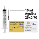 Seringa 10ml Com Agulha 25x0,7cm 100un -  Descarpack