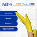 Luva de Procedimento Látex Amarela Com Pó 100un - Unigloves