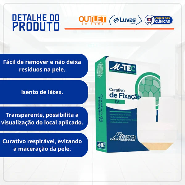Curativo de Fixação IV 10x12cm - Missner