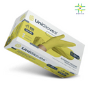 Luva de Procedimento Látex Amarela Com Pó 100un - Unigloves