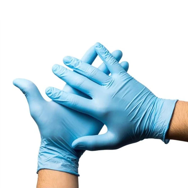 Luva de Procedimento Nitrílica Azul Sem Pó 100un - Descarpack