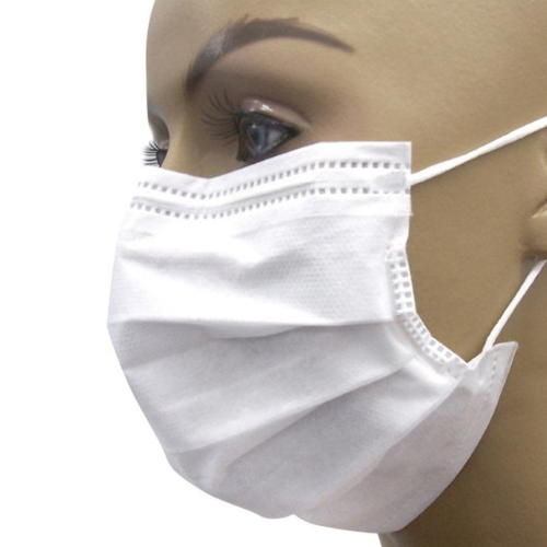 Máscara Cirúrgica Tripla Branca Com Elástico 50un - Inoven