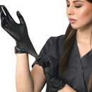 Luva Nitrílica Preta Sem Pó 100un  Talge