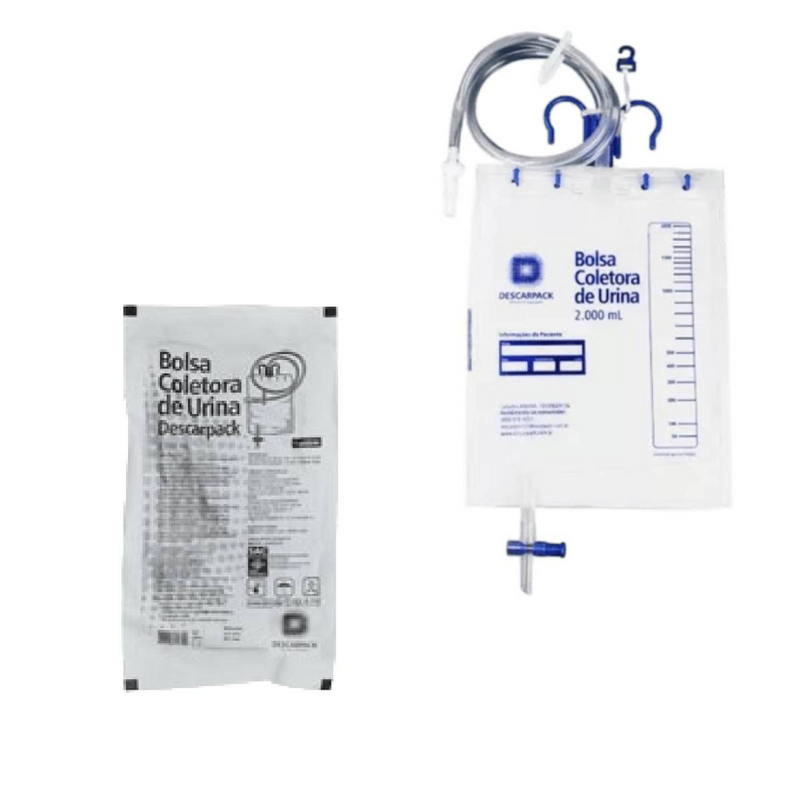 Bolsa Coletora De Urina Estéril Sistema Fechado 2L - Descarpack