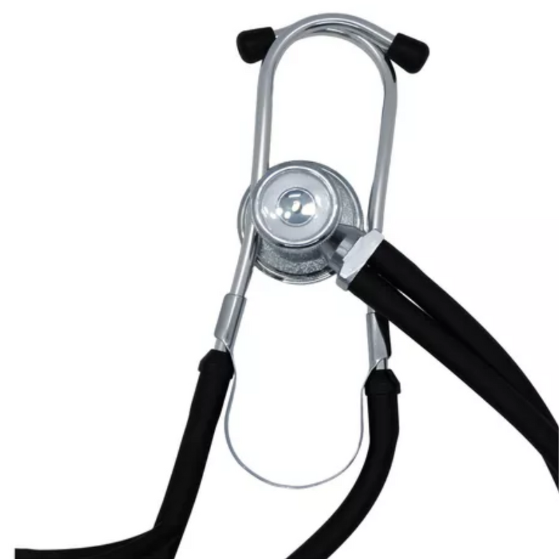 Estetoscópio Rappaport Duplo Preto - Supermedy