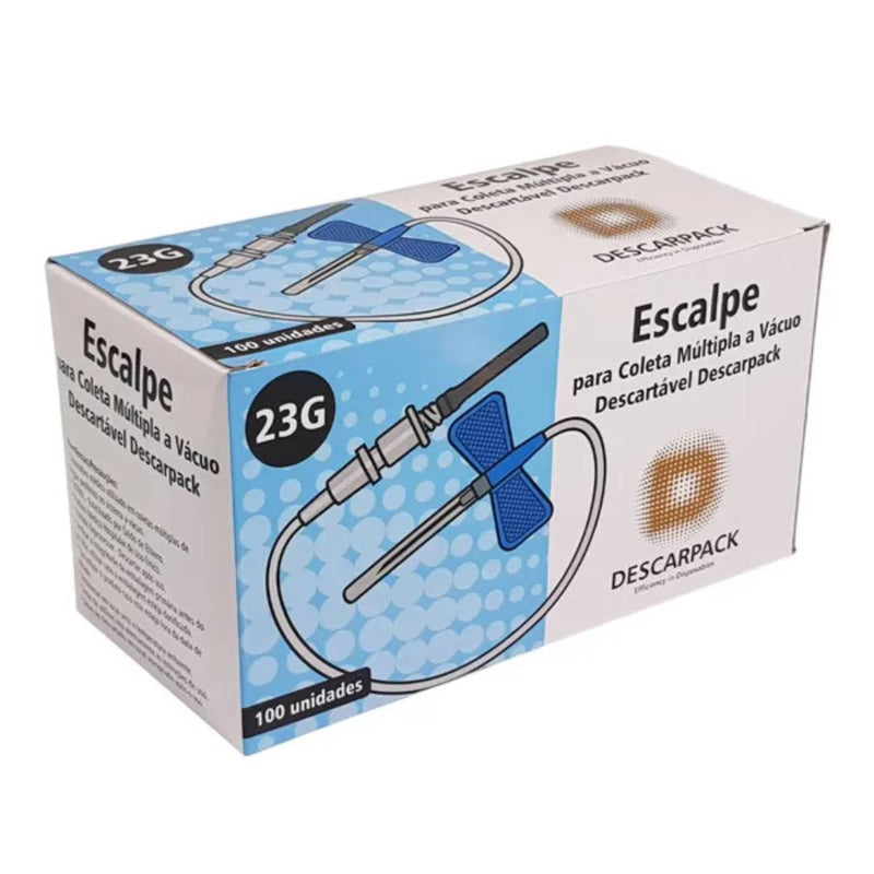 Escalpe Para Coleta Múltipla à Vácuo 100un - Descarpack