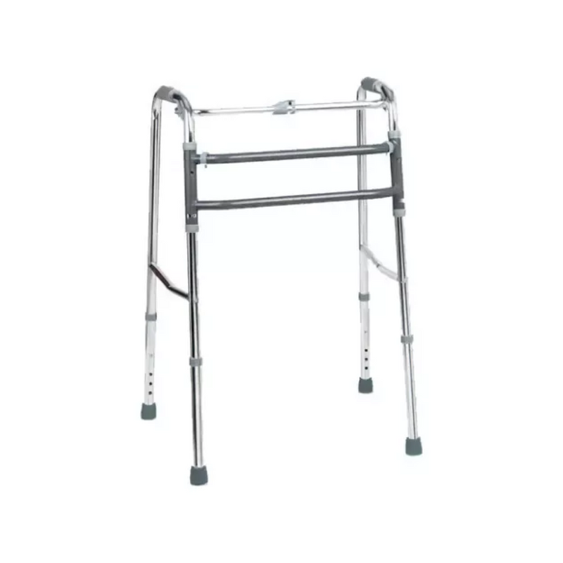 Andador de Alumínio Dobrável e Regulável Até 130kg - Supermedy