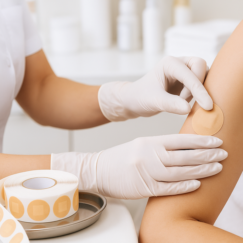 Curativo Redondo Bege Com 500un - Medix