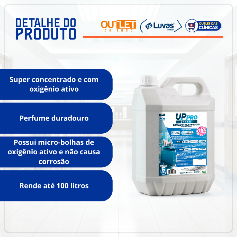 Limpador Multiuso Concentrado Oxigênio Ativo 5L - Nobre