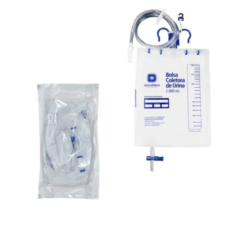 Bolsa Coletora De Urina Estéril Sistema Fechado 2L - Descarpack