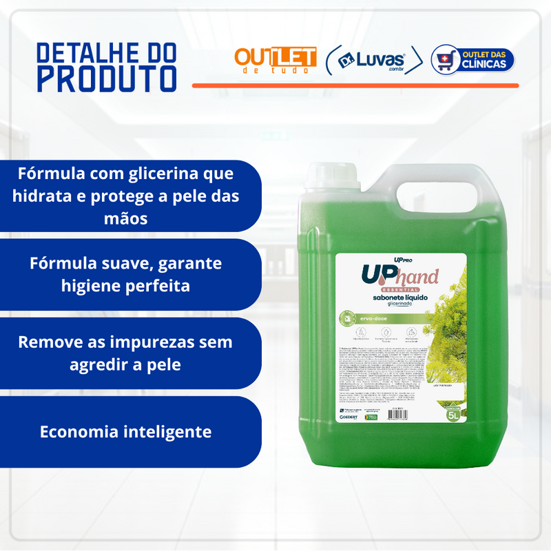 Sabonete Líquido Glicerinado 5l Erva Doce - Up Pro Nobre