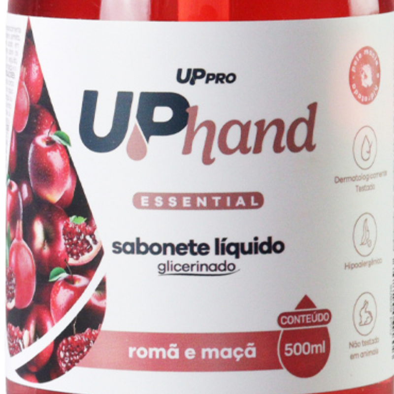 Sabonete Líquido Glicerinado Romã e Maçã 500ml Up Hand Nobre