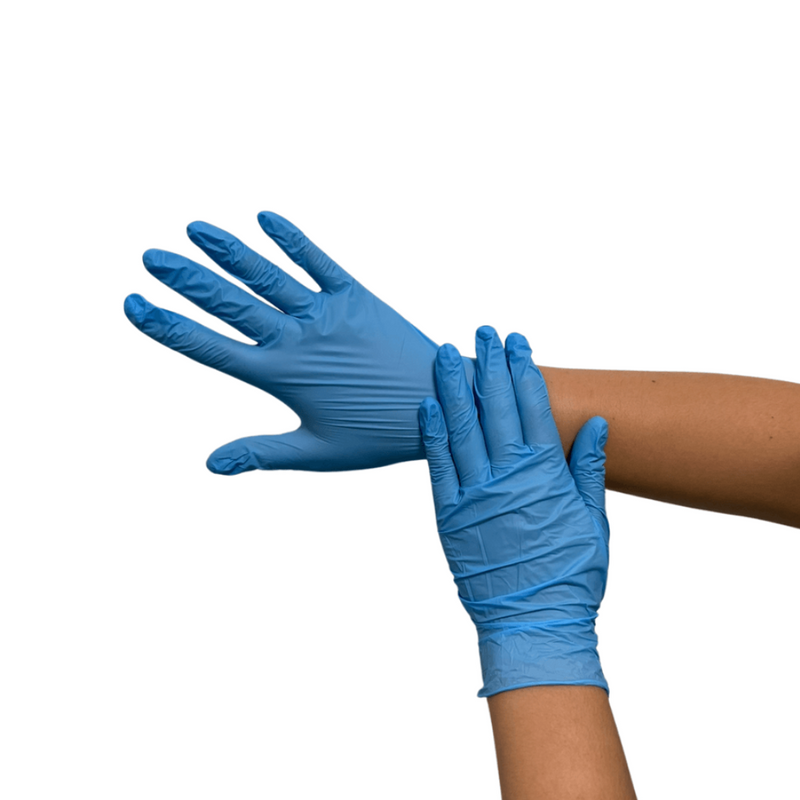 Luva Nitrílica Azul Sem Pó 100un - Talge