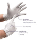 Luva de Procedimento Látex Branca Com Pó 100un - Descarpack