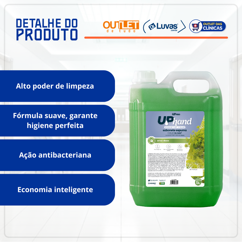 Sabonete De Espuma Erva Doce 5L - Up Pro Nobre
