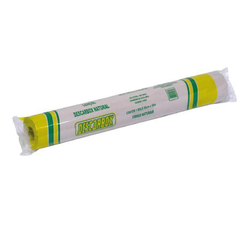 Lençol de Papel  Natural 50cm x 50m - Descarbox