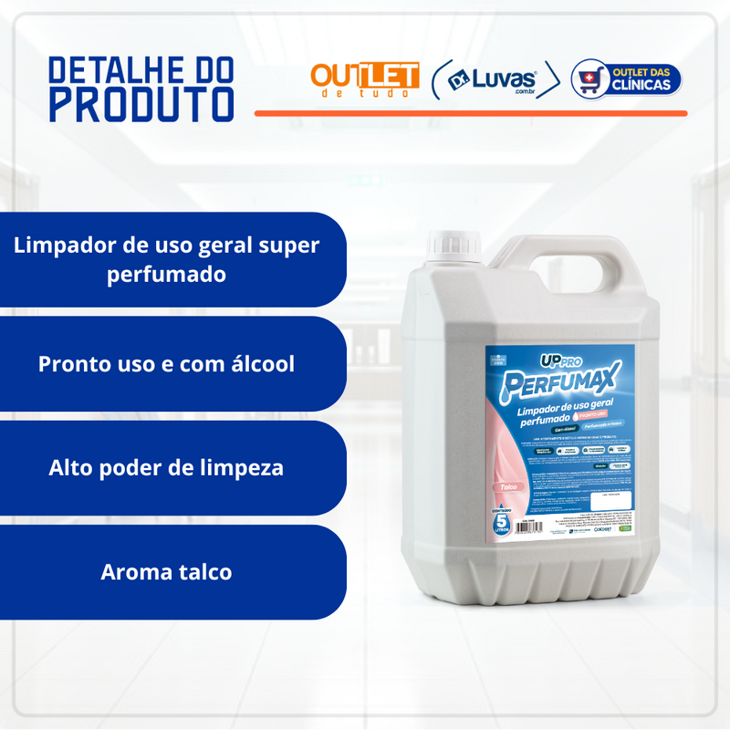Limpador Perfumado de Uso Geral Talco 5L - Perfumax Nobre