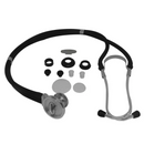 Estetoscópio Rappaport Duplo Preto - Supermedy