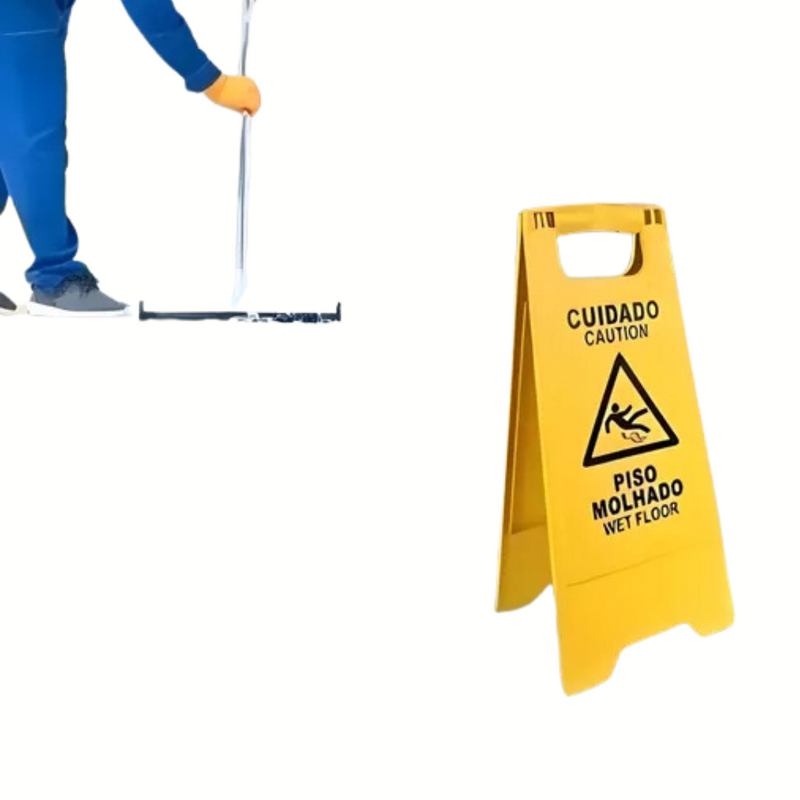 Placa Sinalizadora Piso Molhado - Nobre