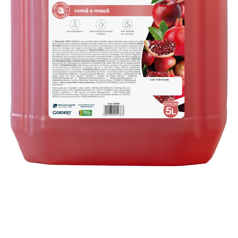Sabonete Líquido Glicerinado 5l Romã e Maçã - Up Pro Nobre