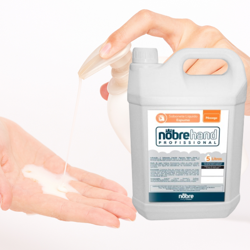 Sabonete Líquido Espumante Concentrado 5l Pêssego - Nobre