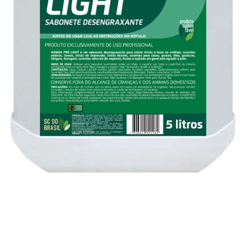 Sabonete Desengraxante 5l Pró Light Clive - Nobre