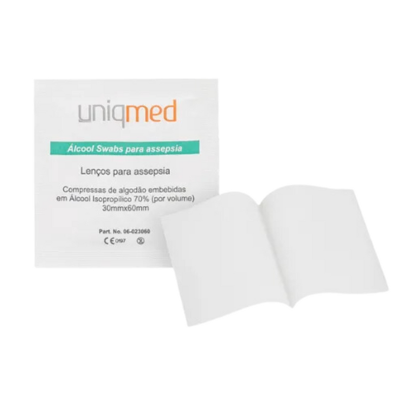 Álcool Swab 100un - Uniqmed