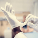 Luva de Látex Branca Com Pó 100un - Talge