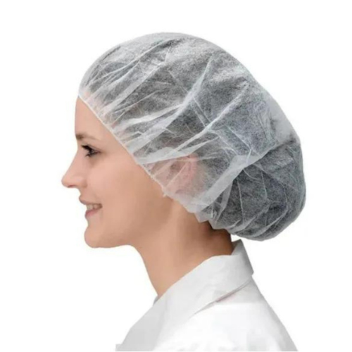 Touca Descartável Com Elástico Branca 100un - Descarpack