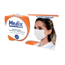 Máscara Cirúrgica Tripla Branca Com Elástico 50un - Medix
