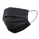 Máscara Cirúrgica Tripla Preta Com Elástico 50un - Inoven