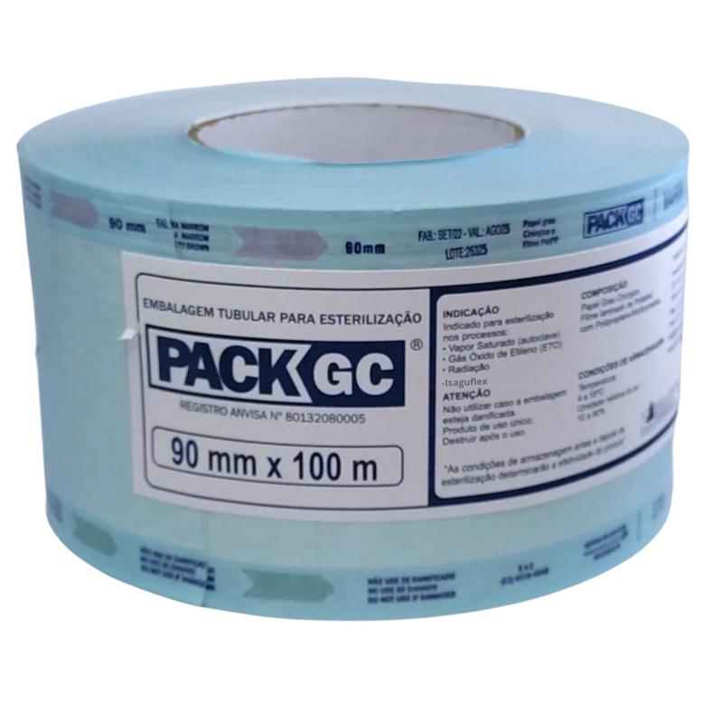 Papel Grau Cirúrgico 09cm x 100m - Pack GC