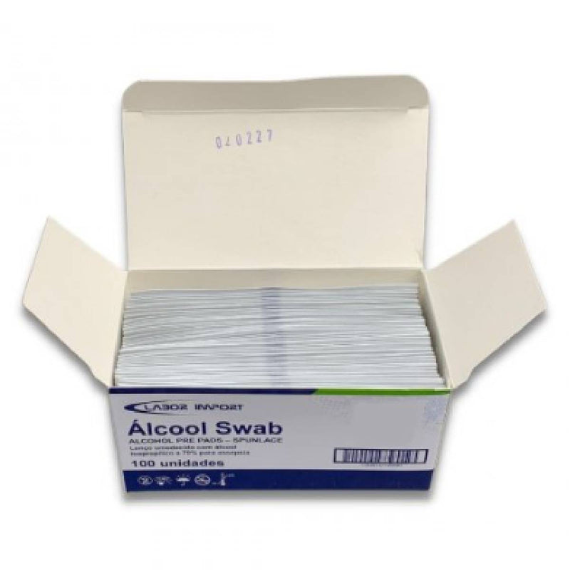 Álcool Swab 100un - Labor Import