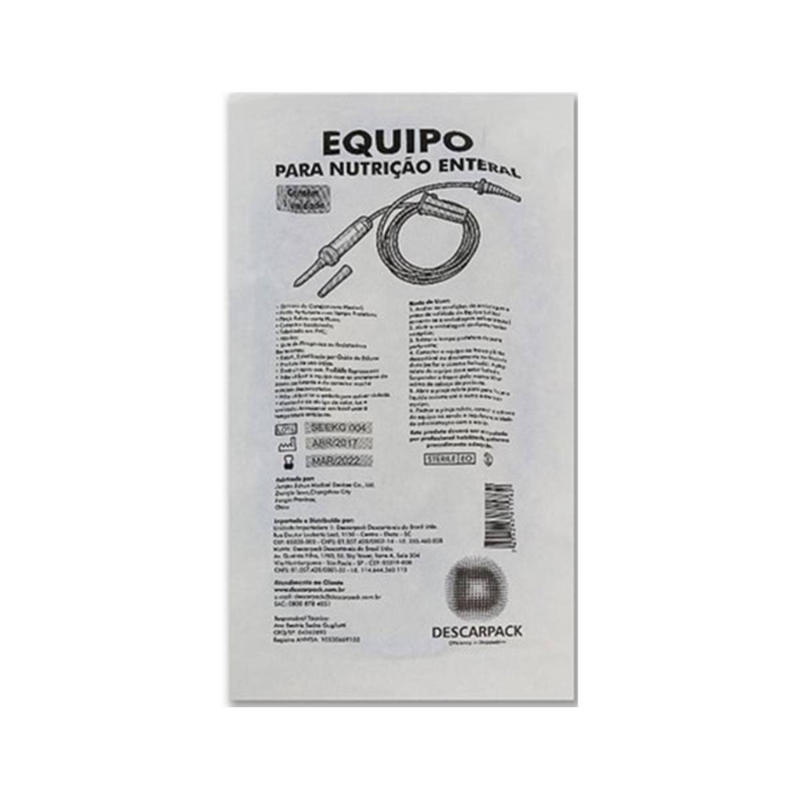 Equipo Para Nutrição Enteral Luer Slip 10un - Descarpack
