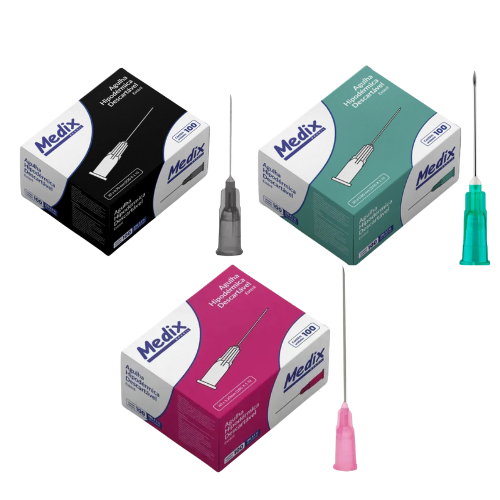 Agulha Hipodérmica Descartável 100un - Medix